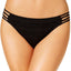 Hula Honey Black Little Wild One Crochet Strappy Hipster Bikini Bottom