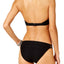 Hula Honey Black Little Wild One Crochet Strappy Hipster Bikini Bottom