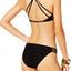 Hula Honey Black Little Wild One Crochet Strappy Hipster Bikini Bottom