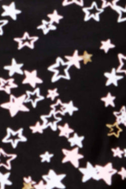 Hula Honey Black Starstruck Printed Strappy Cheeky Bikini Bottom thumbnail 4