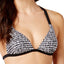 Hula Honey Bump In the Road PushUp Bikini Top in Black/White