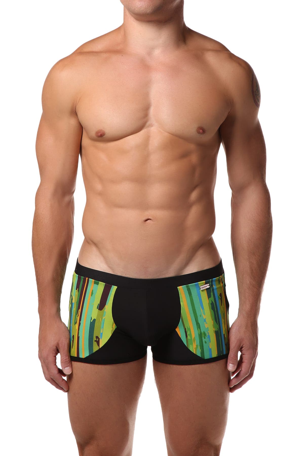 Hunk² Black/Green Apollo Nature² II Boxer Trunk