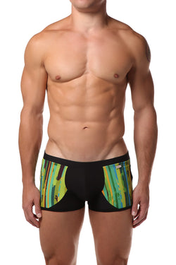 Hunk² Black/Green Apollo Nature² II Boxer Trunk thumbnail 1