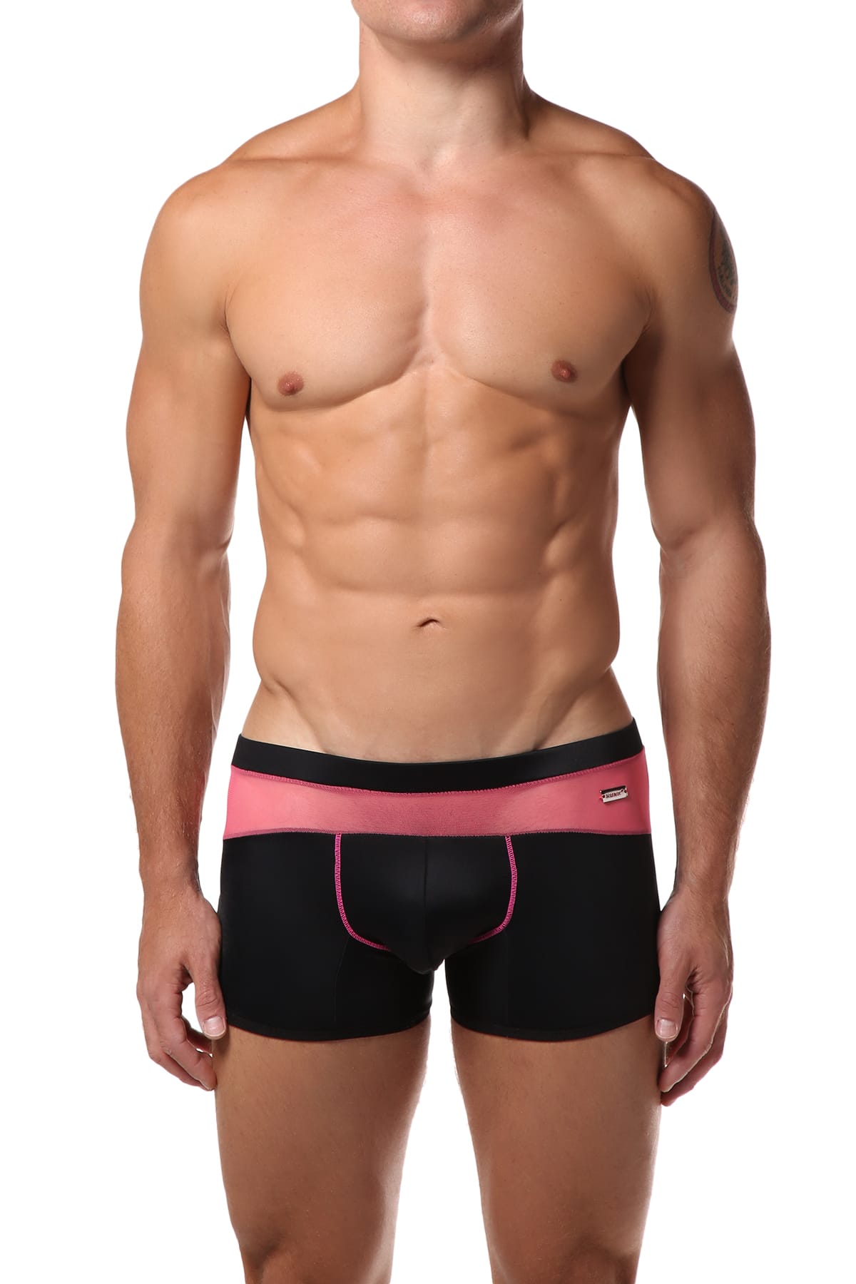 Hunk² Black/Pink Apollo Bonbon² Boxer Trunk