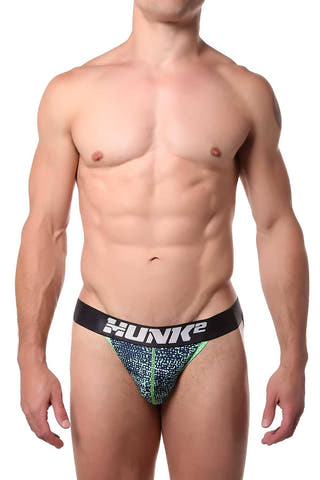 Hunk² Blue/Green Phoenix Espace² Jockstrap