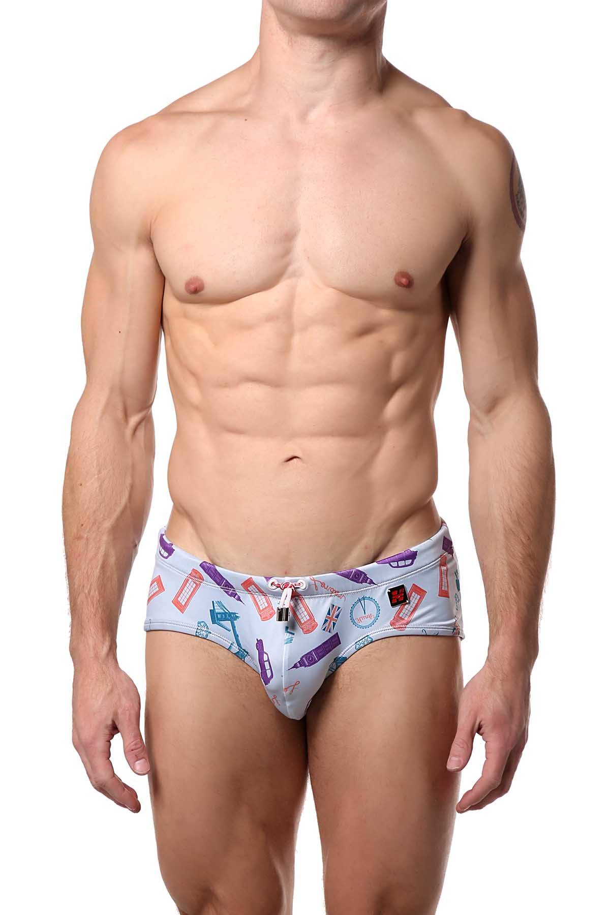 Hunk² Lavender-Grey Alphae Londres² Swim Brief