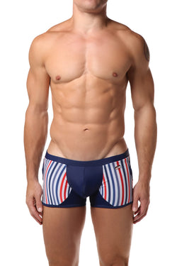 Hunk² Navy/Red/White Apollo Bleu² Boxer Trunk thumbnail 1