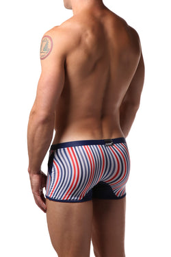 Hunk² Navy/Red/White Apollo Bleu² Boxer Trunk thumbnail 3