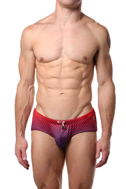 Hunk² Red/Navy Alphae Aube² Swim Brief thumbnail 1