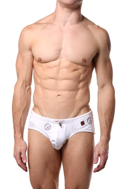 Hunk² White Alphae Monsieur² Swim Brief thumbnail 1