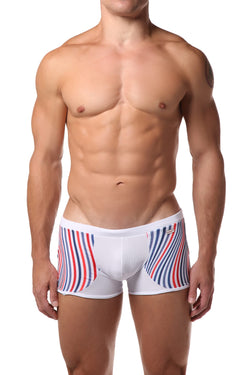 Hunk² White/Red/Blue Apollo Bleu² II Boxer Trunk thumbnail 1