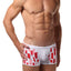 Hunk² White/Red/Pink Apollo Roux² II Boxer Trunk