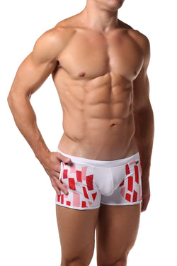 Hunk² White/Red/Pink Apollo Roux² II Boxer Trunk thumbnail 2