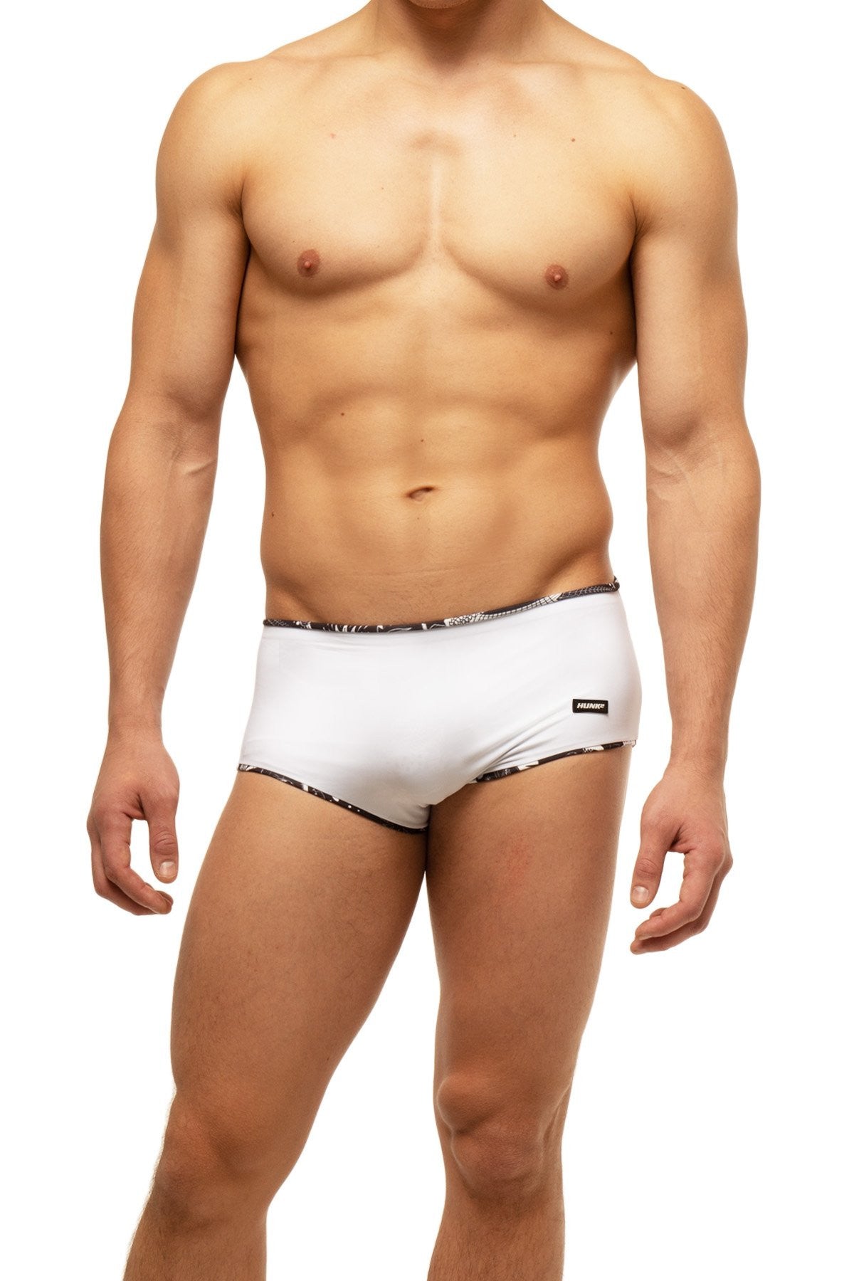 Hunk2 Black Fellini Alligatore Swim Trunks