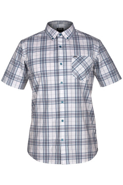 Hurley Aqua Landfall Plaid Pocket Shirt thumbnail 1