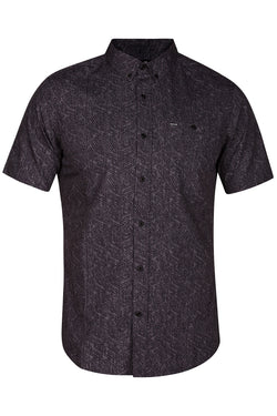 Hurley Black/Grey Geo-Print Crossroads Pocket Shirt thumbnail 1