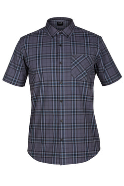 Hurley Charcoal/Black Landfall Plaid Pocket Shirt thumbnail 2