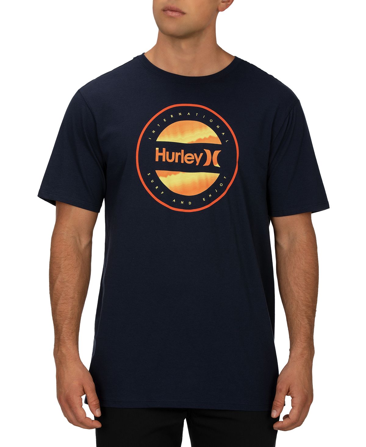 Hurley Circular Logo T-shirt Obsidian