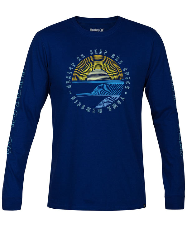 Hurley Core Pennant Graphic T-shirt Deep Royal Blue