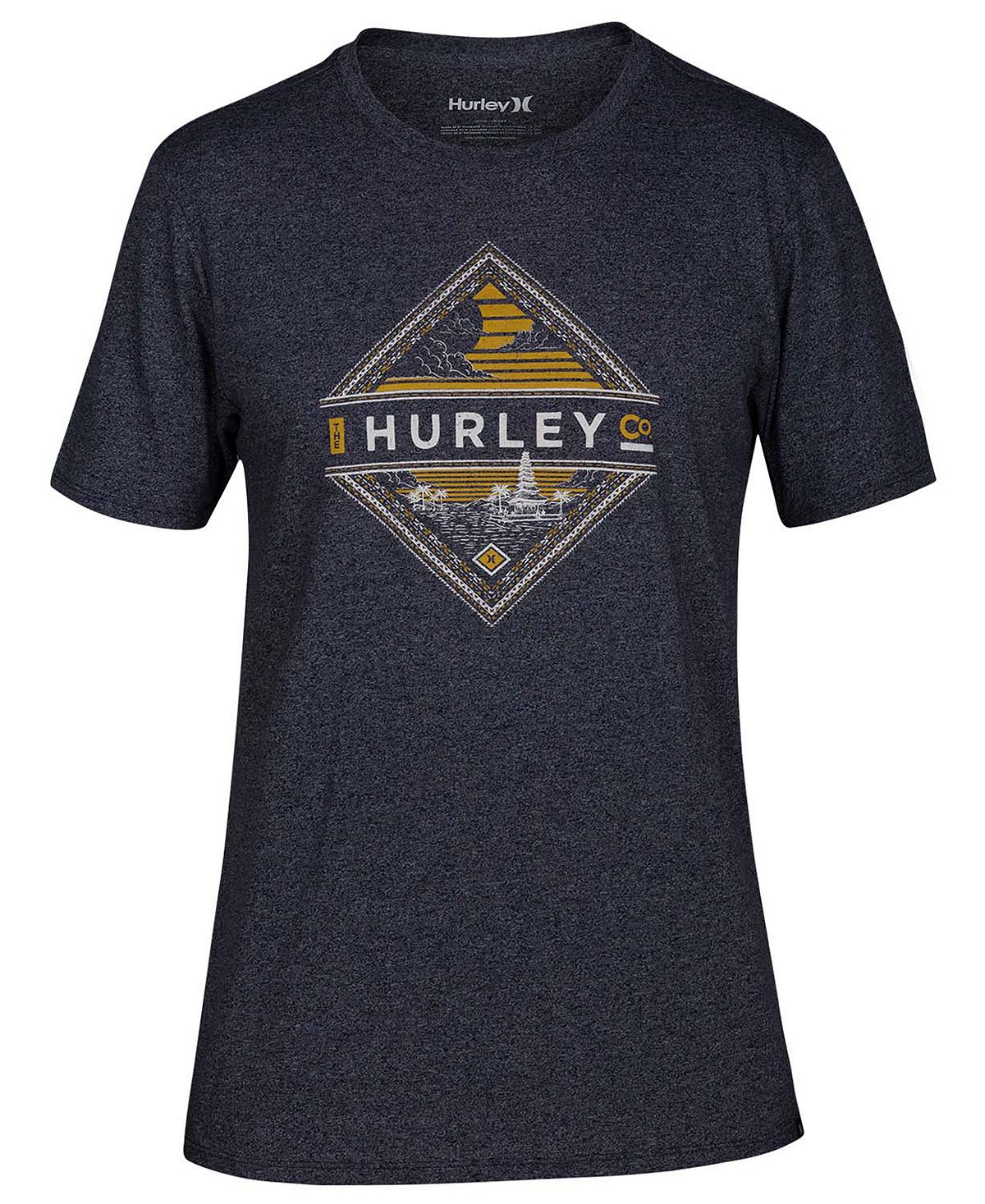 Hurley Graphic T-shirt Obsidianheather/black