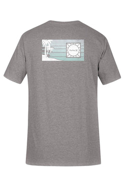 Hurley Heather-Grey Fall-Out Logo Printed Tee thumbnail 2