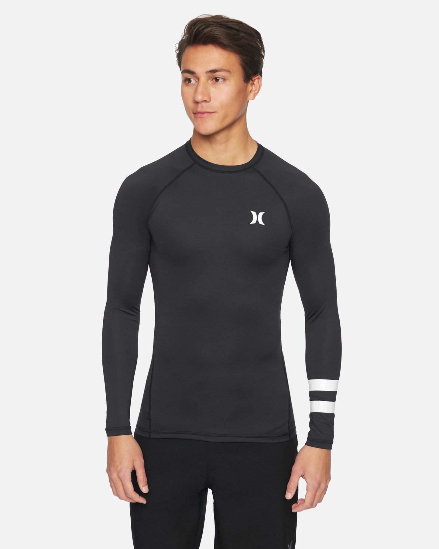 Hurley Men's Pro Light Long Sleeve Surf Shirt in Black
