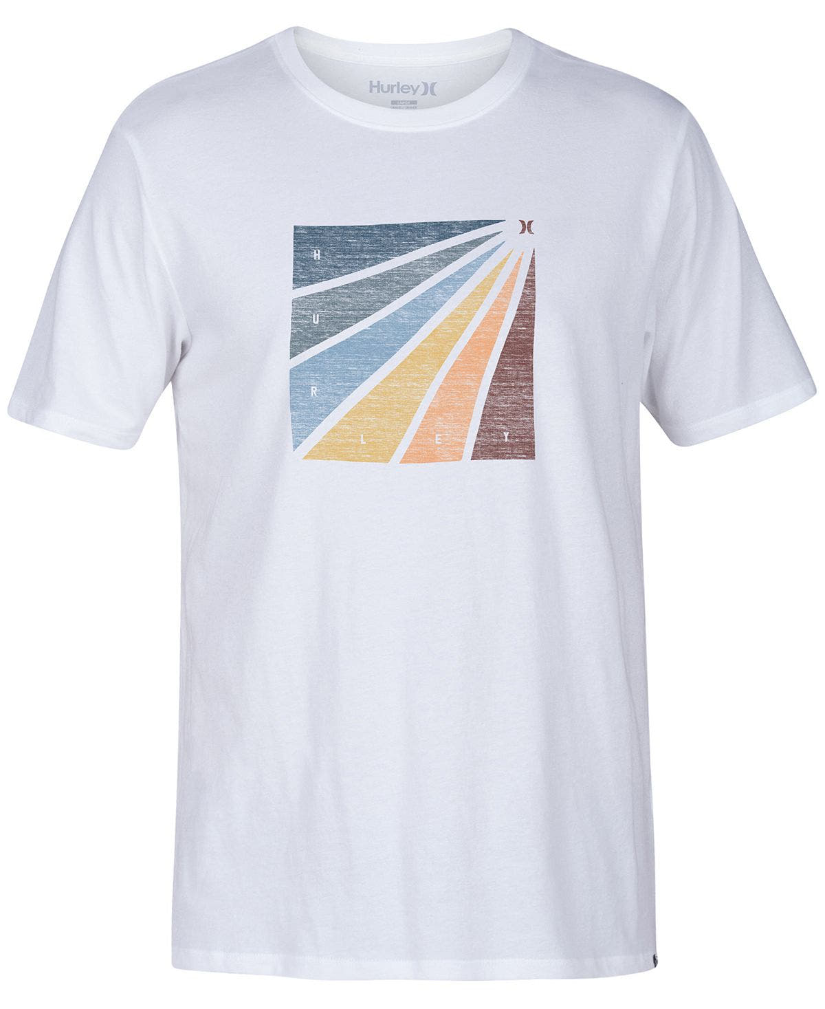 Hurley Prism Burt Enzyme Graphic T-shirt White/white