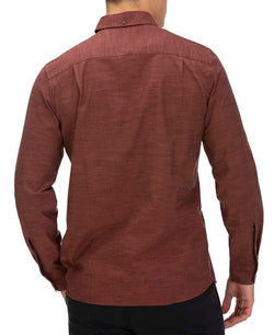 Hurley Solid Button-down Shirt Mahogany thumbnail 2