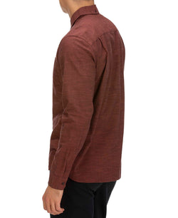 Hurley Solid Button-down Shirt Mahogany thumbnail 3