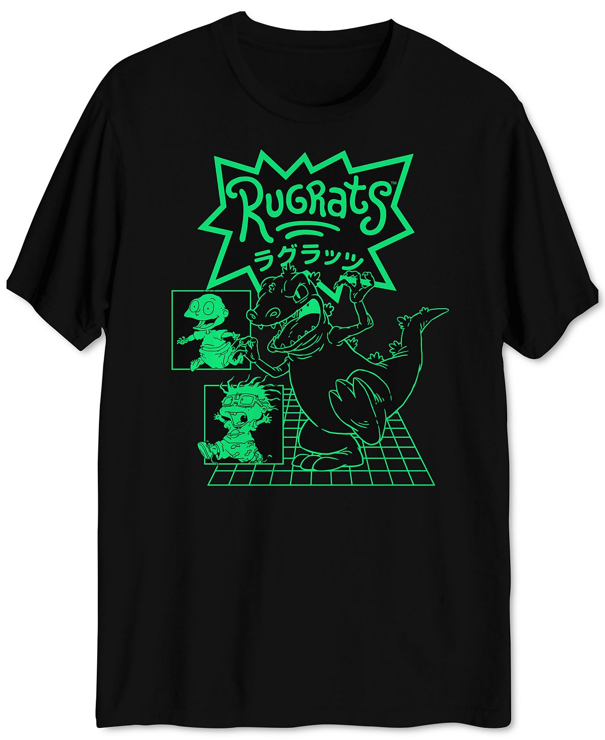 Hybrid Reptar Rugrats Graphic T-shirt Black
