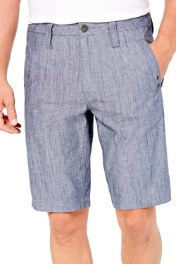 I.N.C International Concepts Basic-Navy Flat-Front Stretch Short thumbnail 1