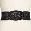 INC International Concepts Black Lace-Stone Stretch Belt