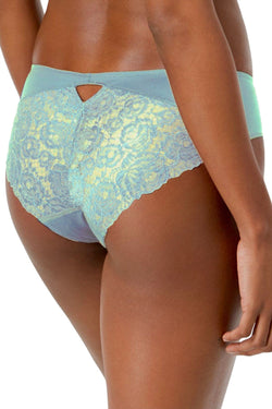 INC International Concepts Blue Light Lace Back Hipster thumbnail 1