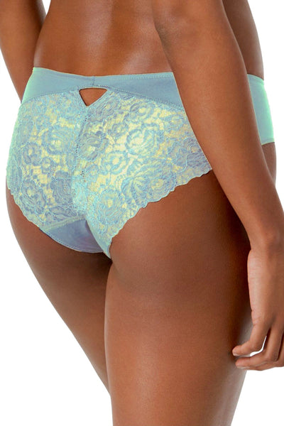 INC International Concepts Blue Light Lace Back Hipster