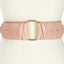 INC International Concepts Blush/Silver-Ring Stretch Belt