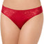 INC International Concepts Cherry Red Smooth Lace Thong