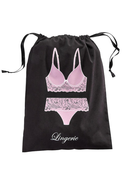 INC International Concepts Classic-Black Lingerie Bag