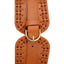 INC International Concepts Cognac/Gold Laced Stretch-Waist Belt