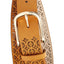 INC International Concepts Cognac/Gold Perforated Belt