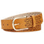 INC International Concepts Cognac/Gold Perforated Belt