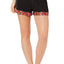 INC International Concepts Embroidered Satin Short in Deep Black
