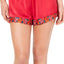 INC International Concepts Embroidered Satin Short in Love Potion