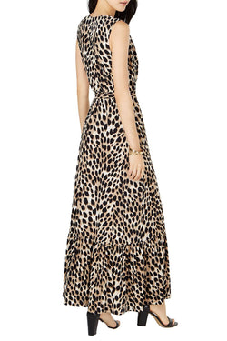 INC International Concepts Faux Wrap Maxi Dress in Leopard Print thumbnail 3