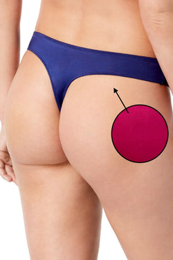 INC International Concepts Festival Fuchsia Smooth Lace Thong thumbnail 2