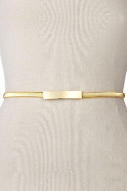 INC International Concepts Gold Cobra Stretch Chain Belt thumbnail 1