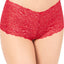 INC International Concepts Lace Boyshort in Cherry Red