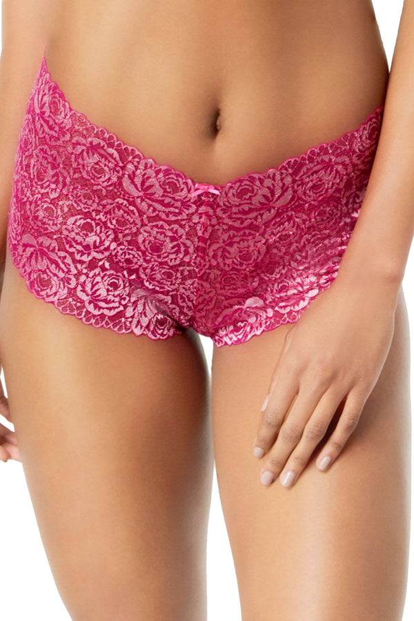 INC International Concepts Lace Boyshort in Festival Fuchsia