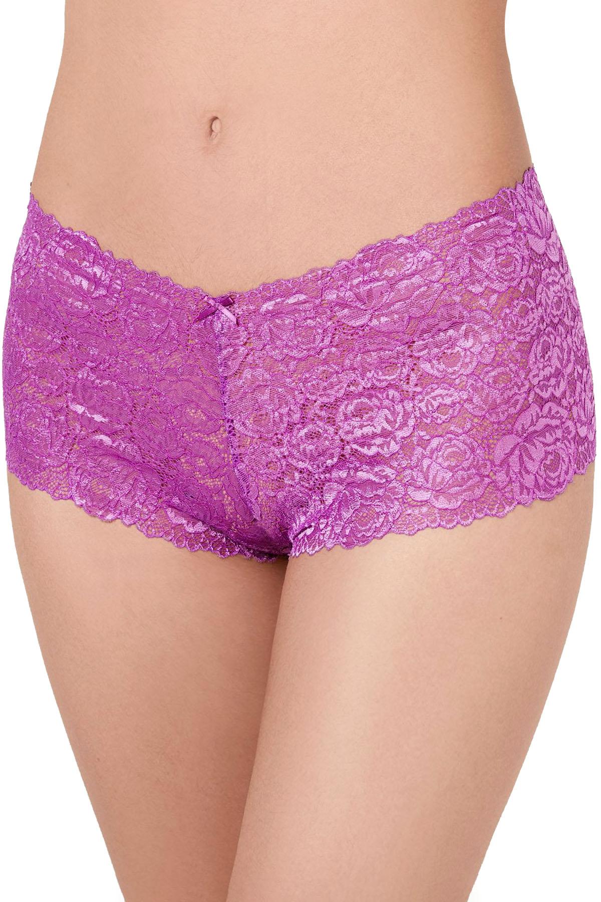 INC International Concepts Lace Boyshort in Hyacinth Violet