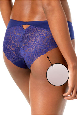 INC International Concepts Lavender Fog Shimmer Lace Back Hipster thumbnail 2