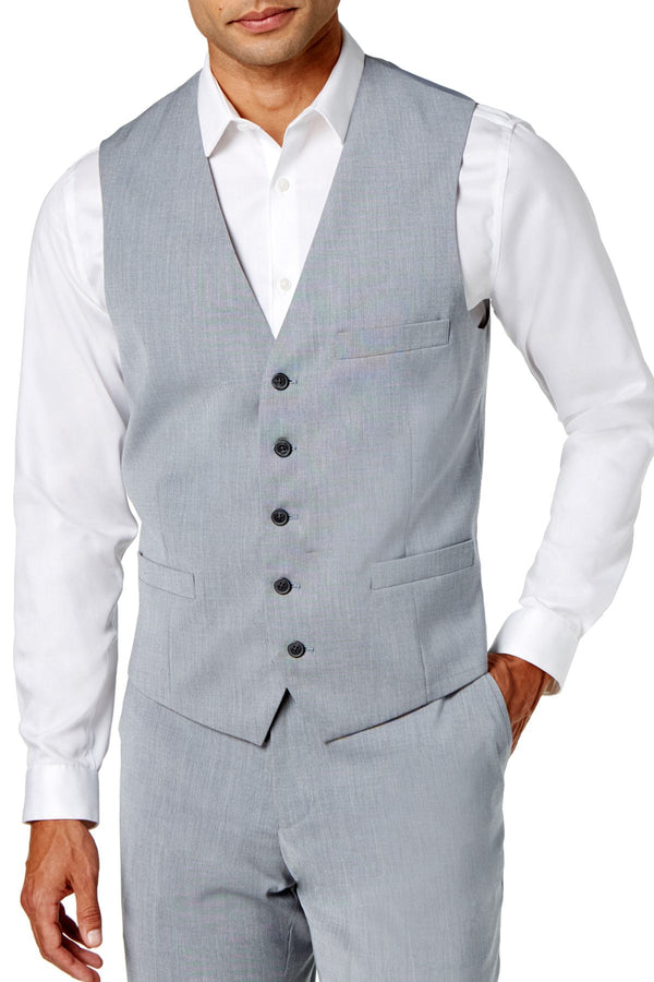 INC International Concepts Light Grey Marrone Vest
